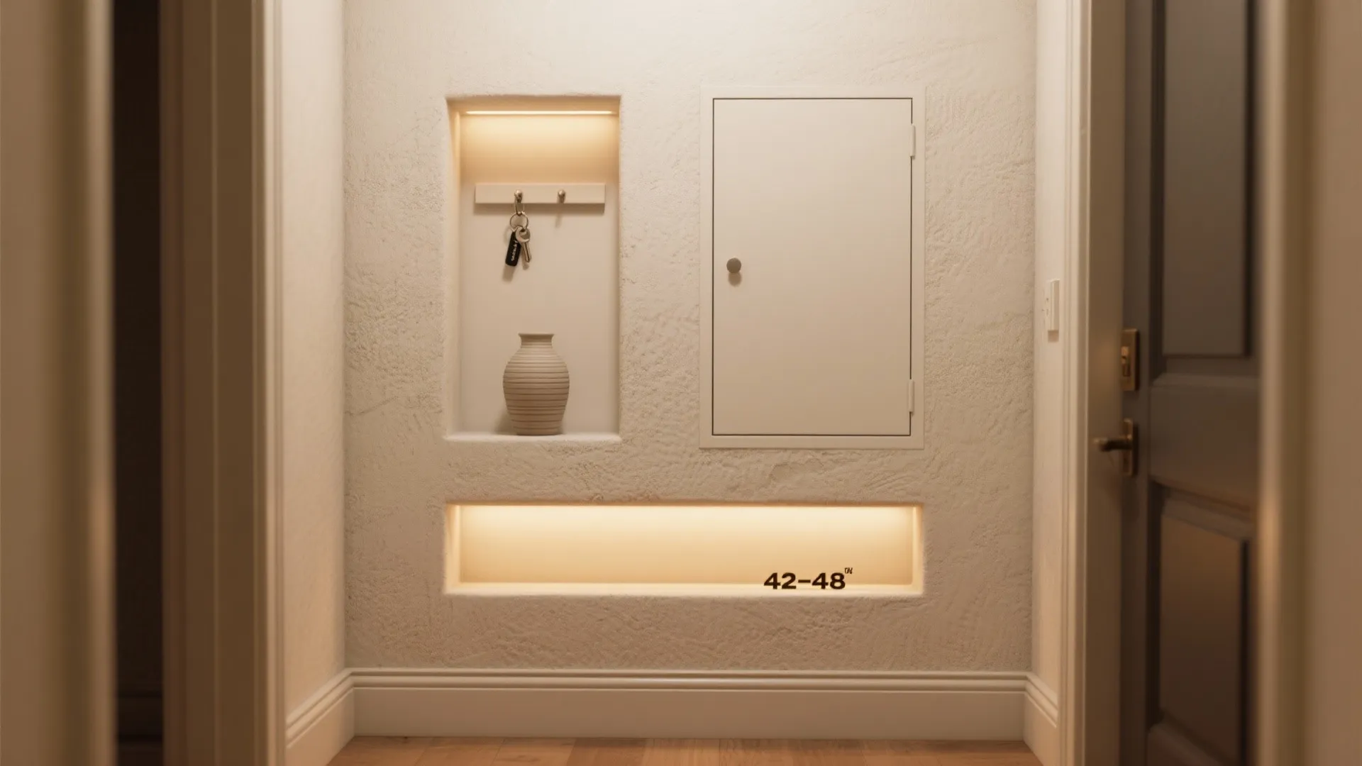 3) Built-in Niches, Ledges, and Slim Storage