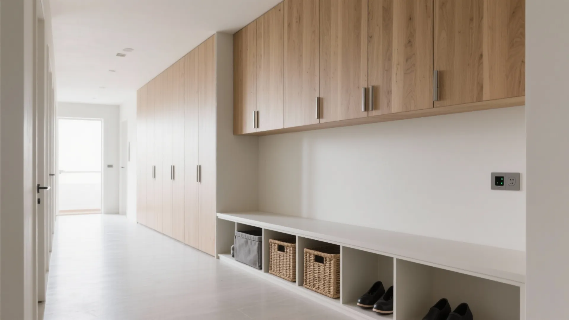 Slim Storage Wall + Bench: A Tidy Landing Zone