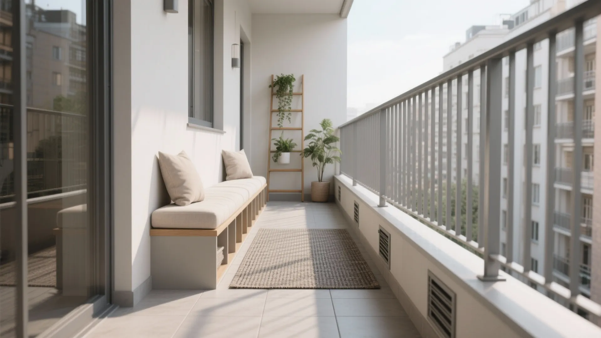 Built-in-Feel Bench with Hidden Storage