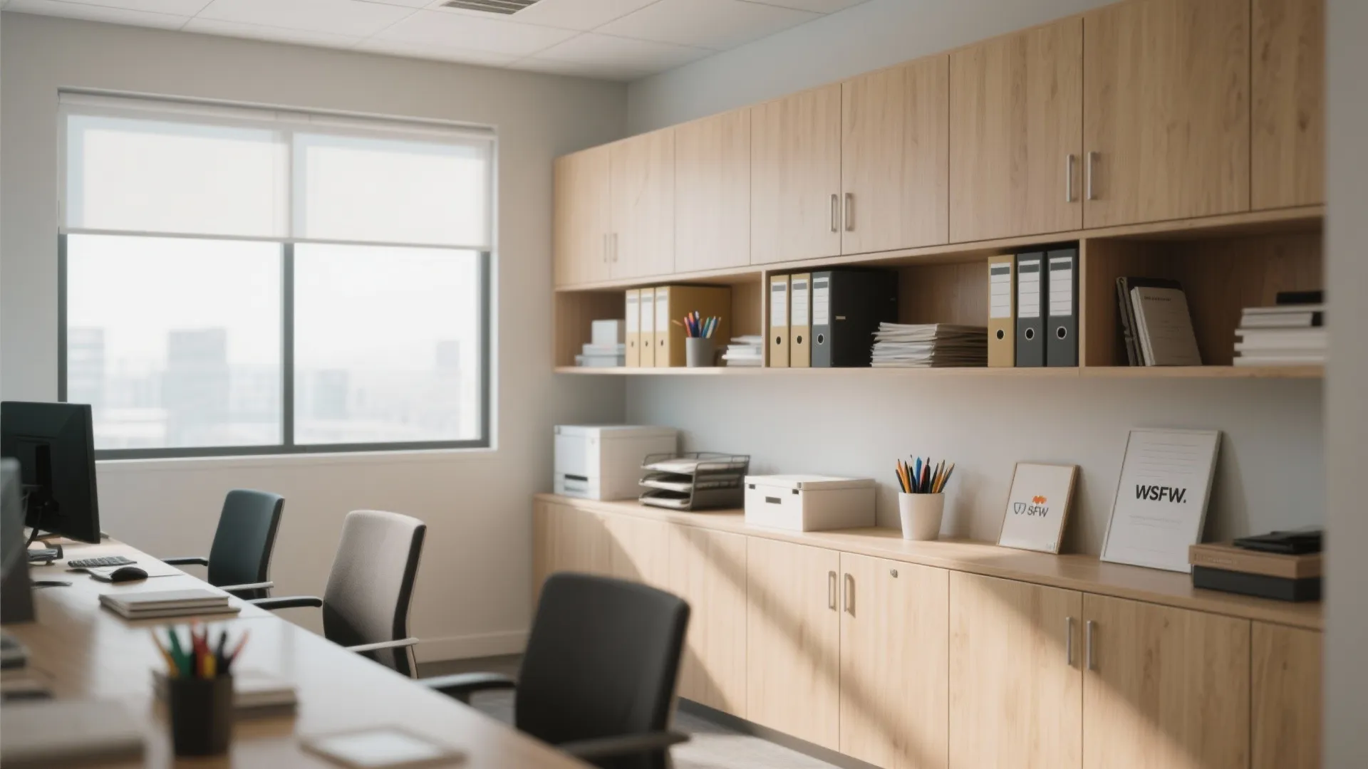 8. Slim Storage Cabinets