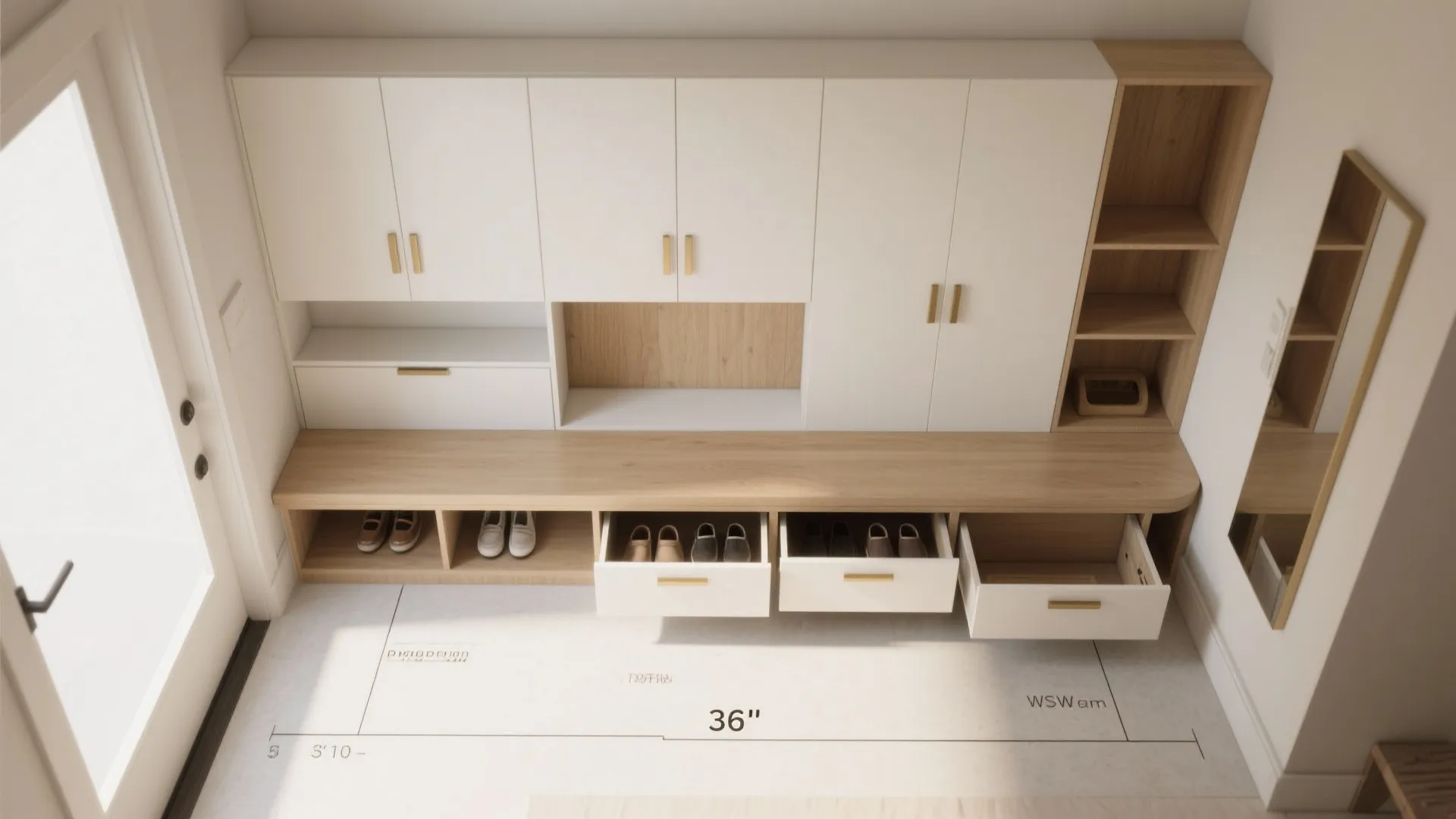 Slim Storage That Works Hard in Small Entries