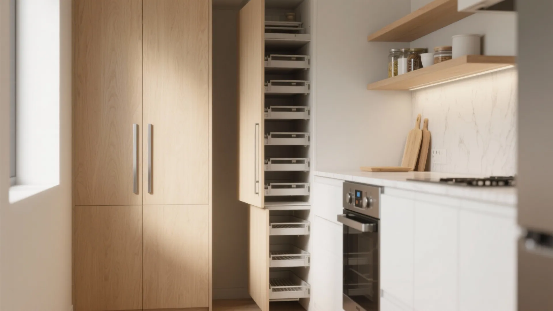 1. Slimline storage towers