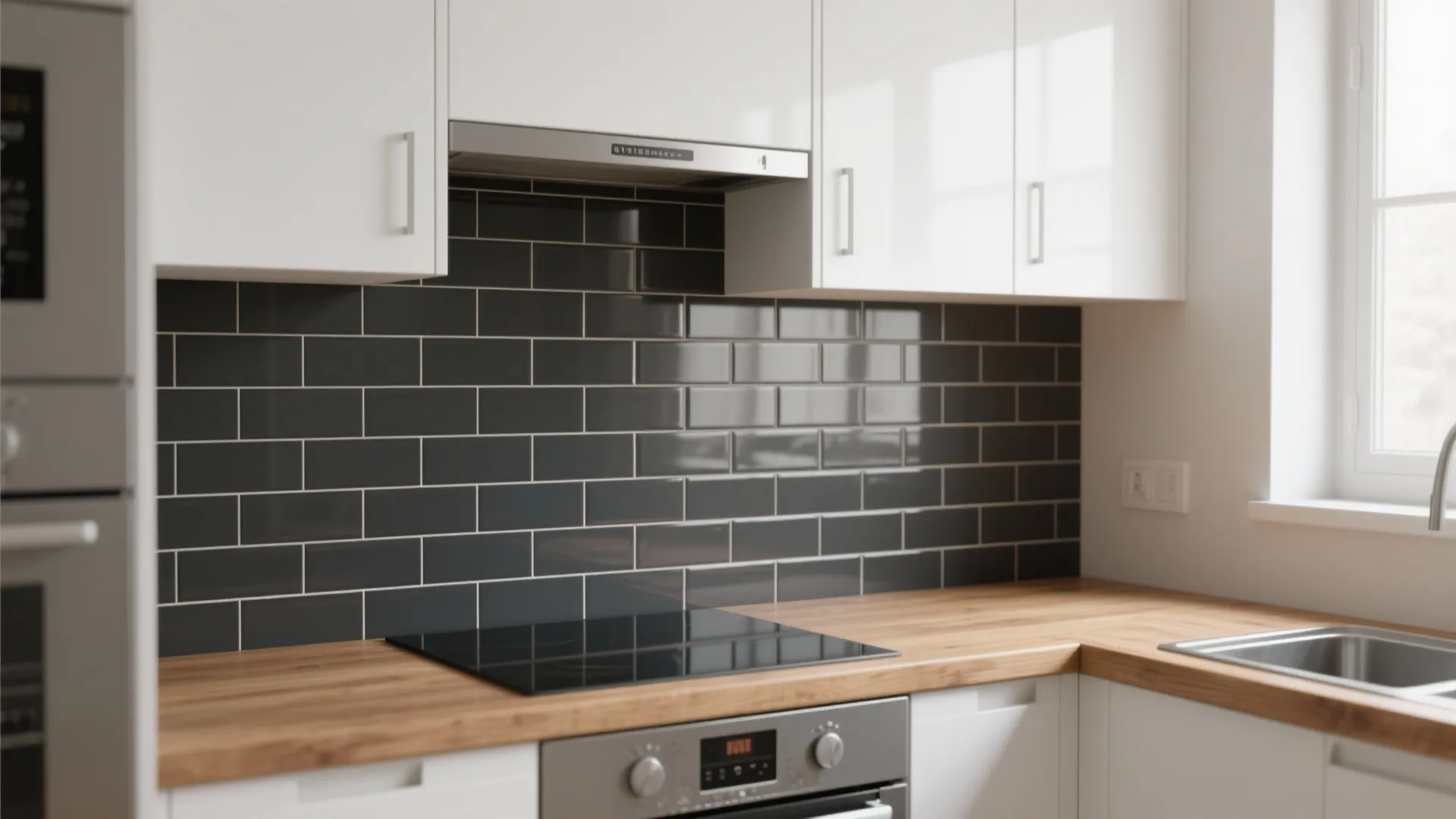 1. Slim Subway with Dark Grout