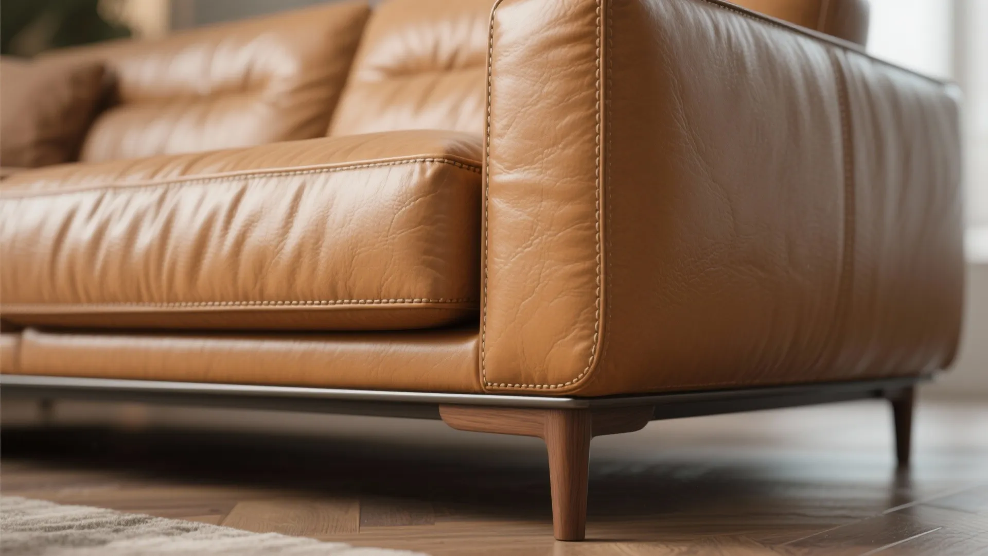 Slim Track-Arm Sofas with Elevated Legs