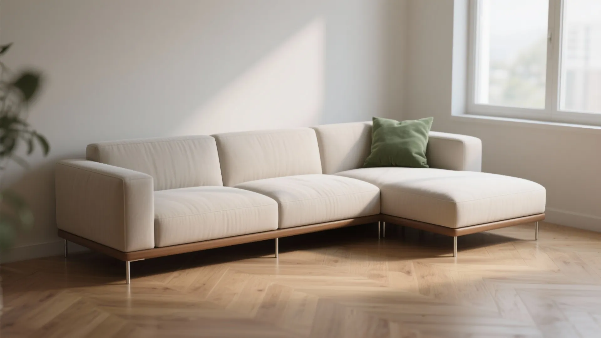 2. The Slim-Legged Track Arm Sectional