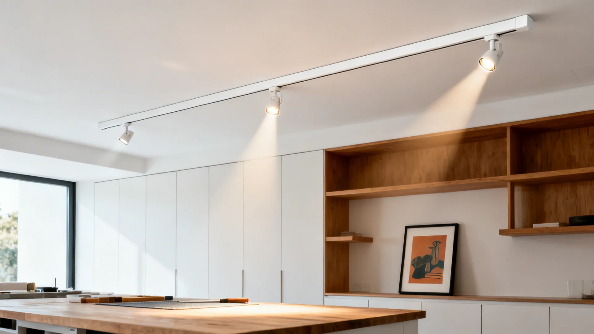 Idea 3: Slim Track + Mini Spots for Flexible Accents