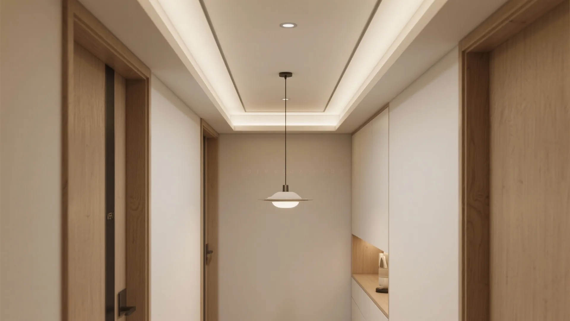 Tray Ceiling with Slim Recess