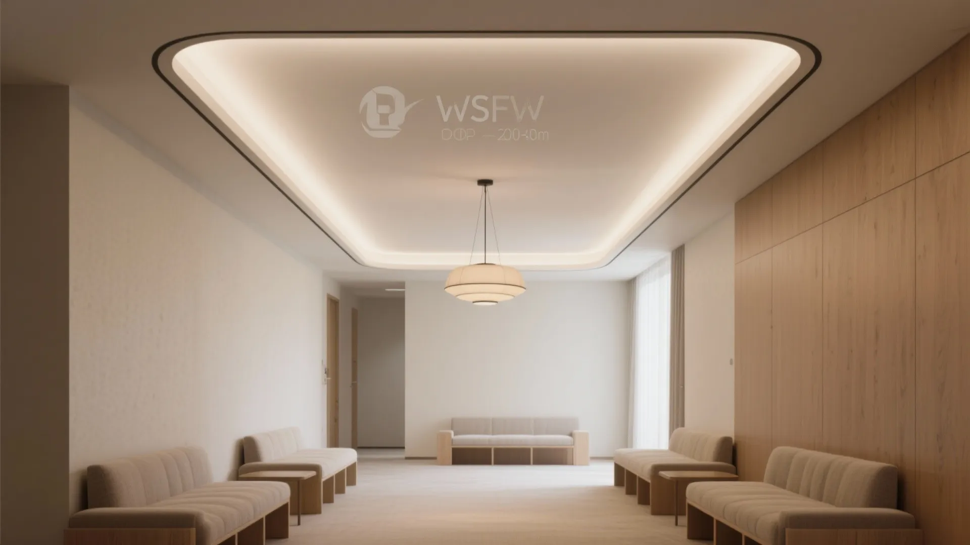 Sleek Tray Ceiling with Slim Border