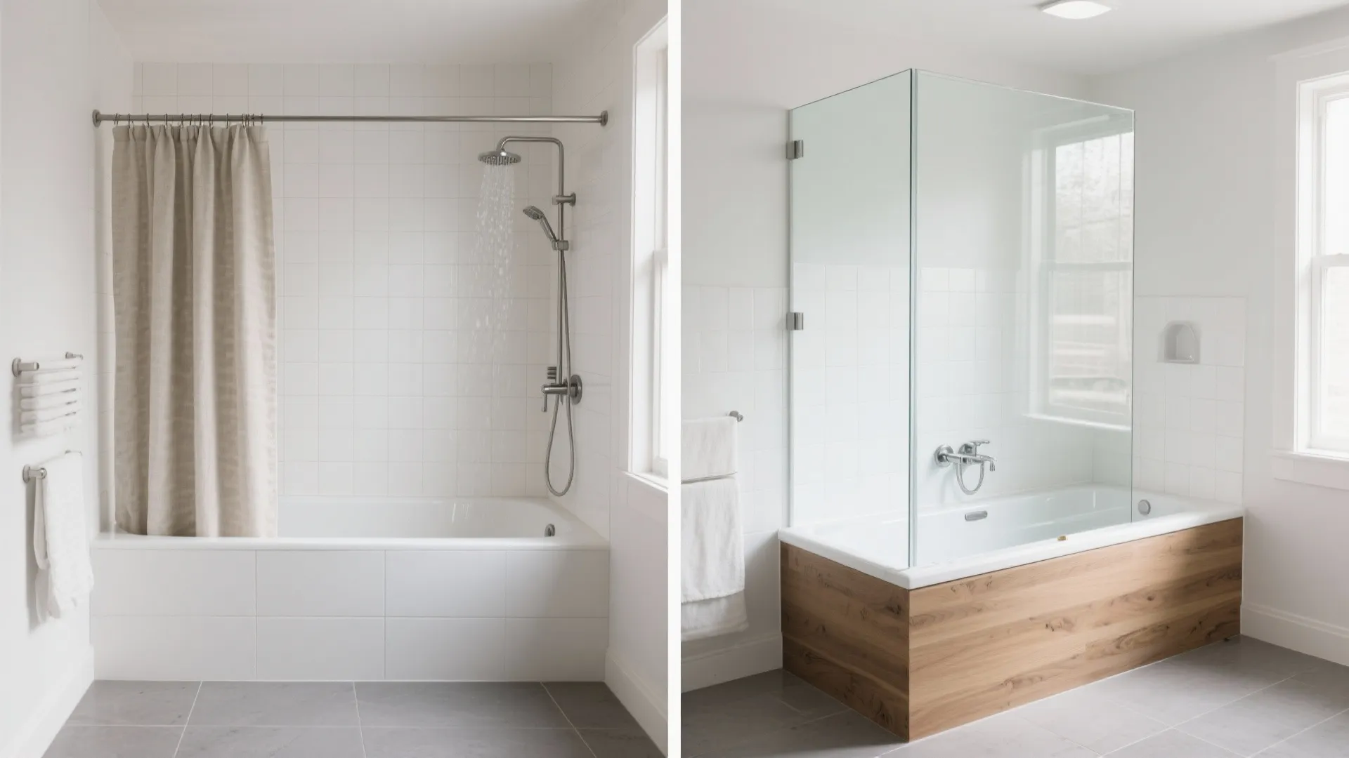 1) Slimline Tub–Shower Combo That Still Feels Luxe