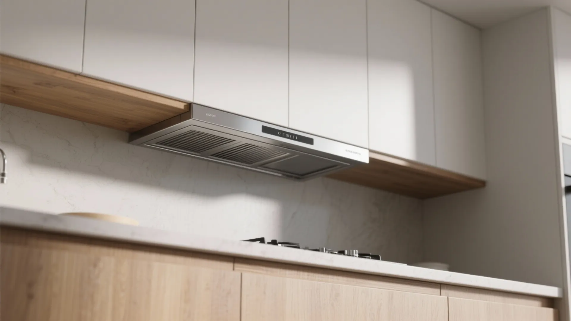 1. Slim under-cabinet hoods — the stealth option