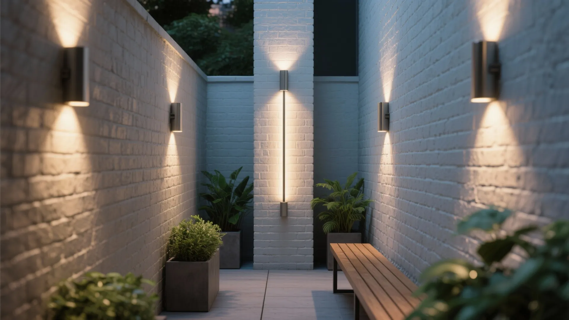 1. Slim Sconce with Up/Down Lighting