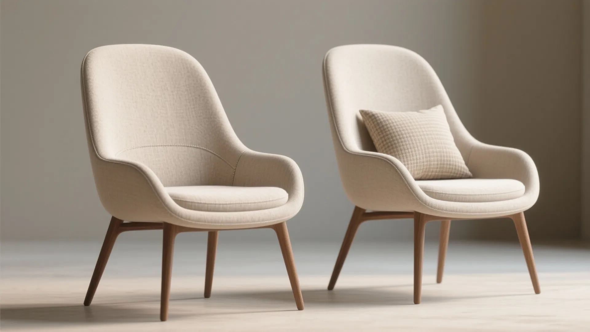 1. Slim Profile Upholstered Pair