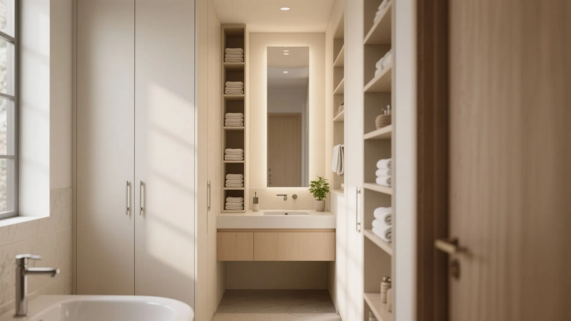 2. Slim Profile, Vertical Storage