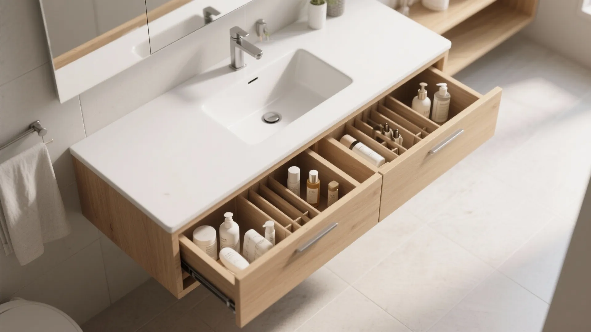 3. Vanity with integrated storage