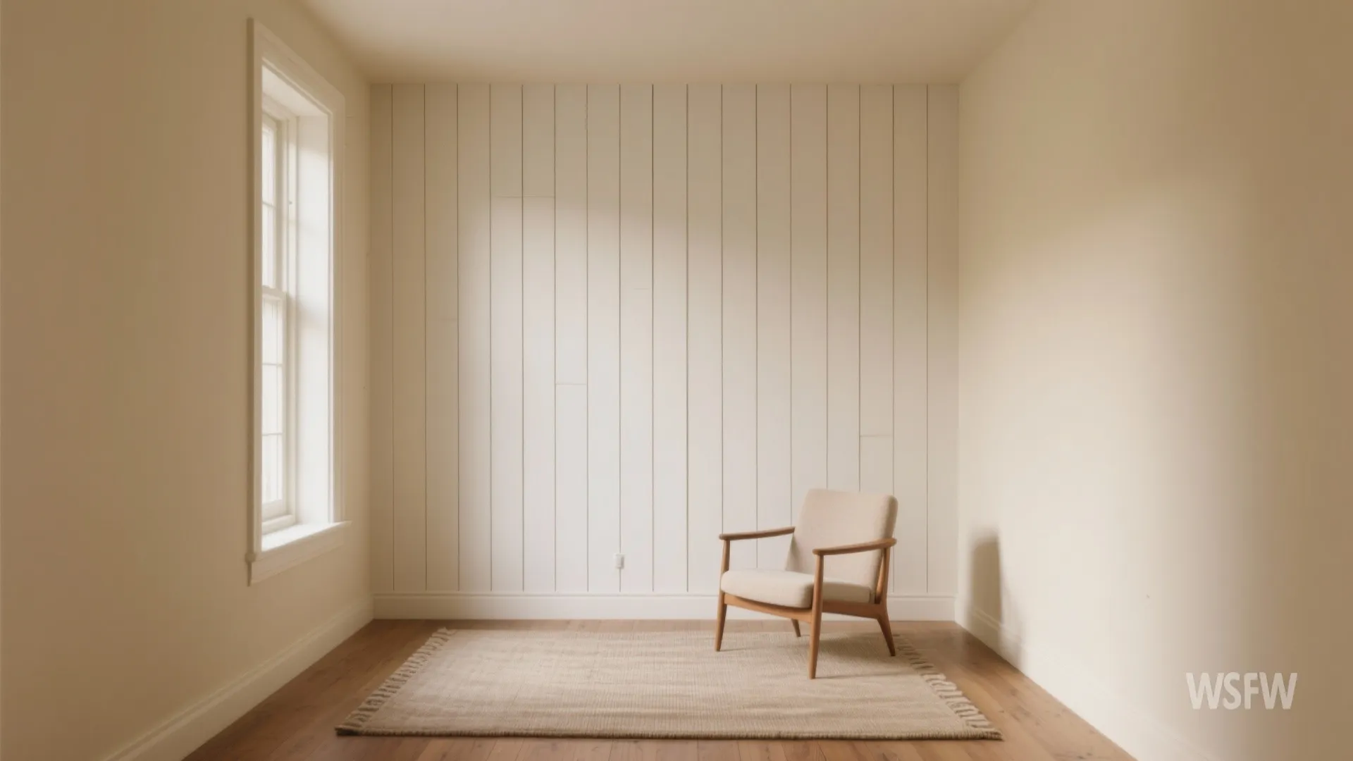 1. Slim vertical battens to heighten a room