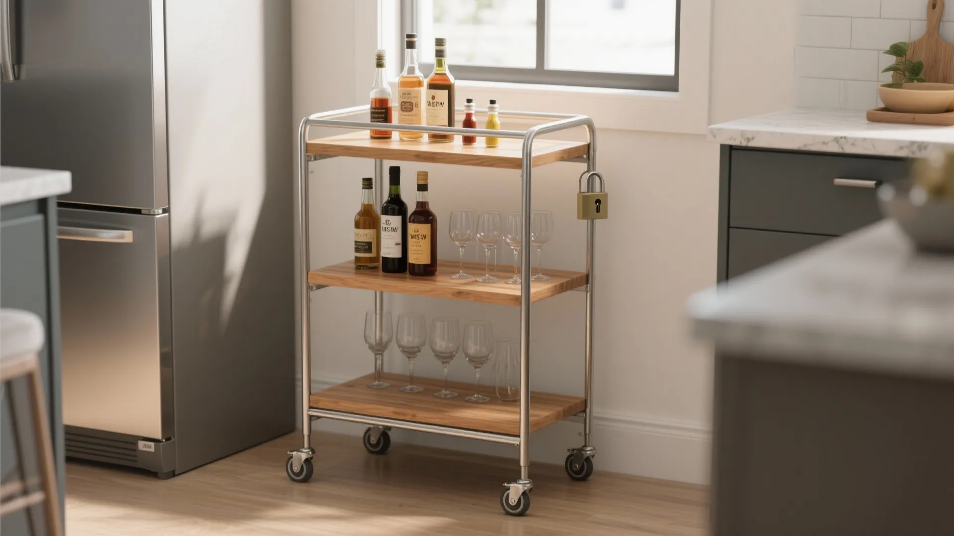 1. The Slim Vertical Cart — Claim the Narrow Strip