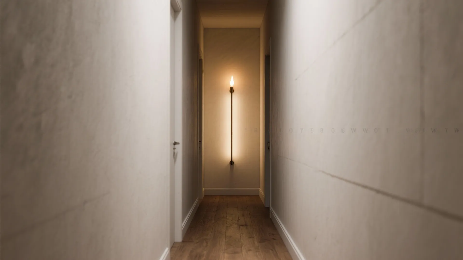 1. Slim Vertical Torch for Narrow Hallways