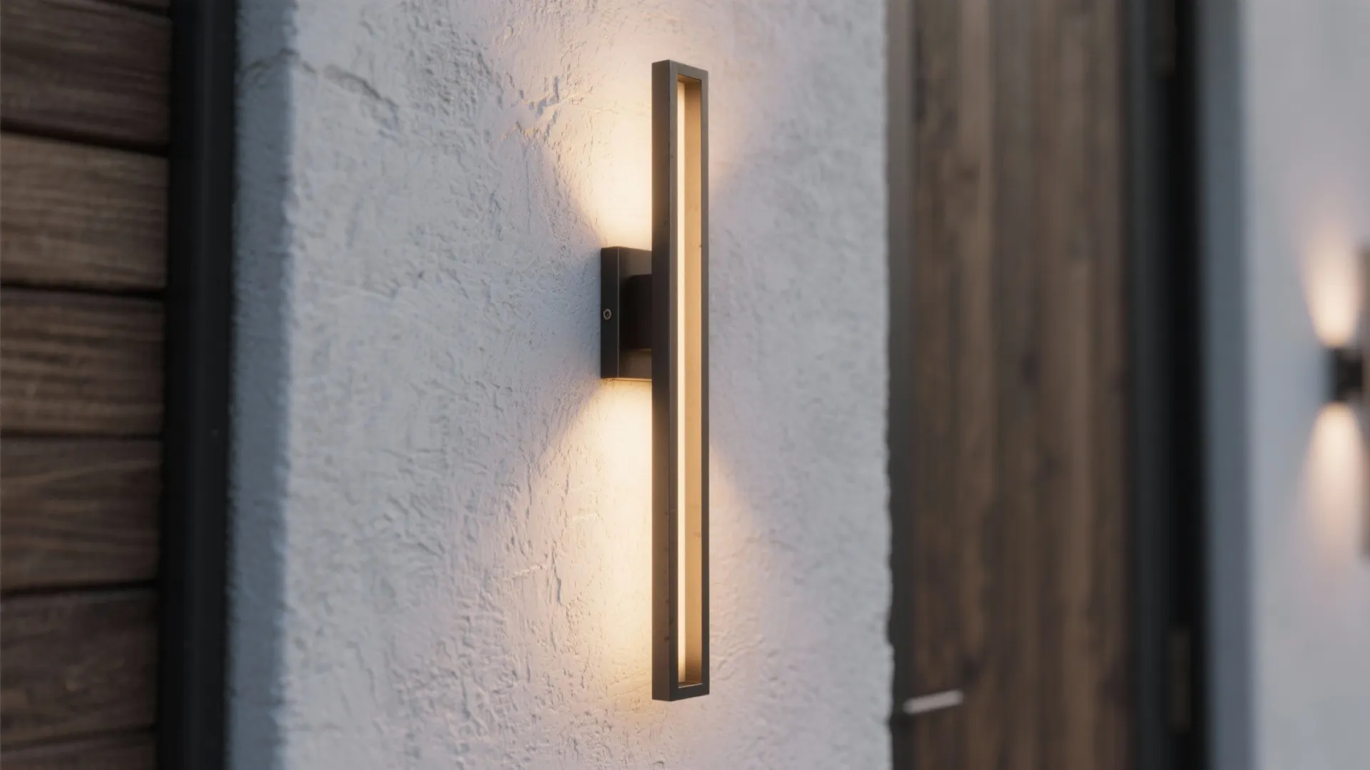1. Slim Vertical Sconces to Lengthen a Narrow Wall