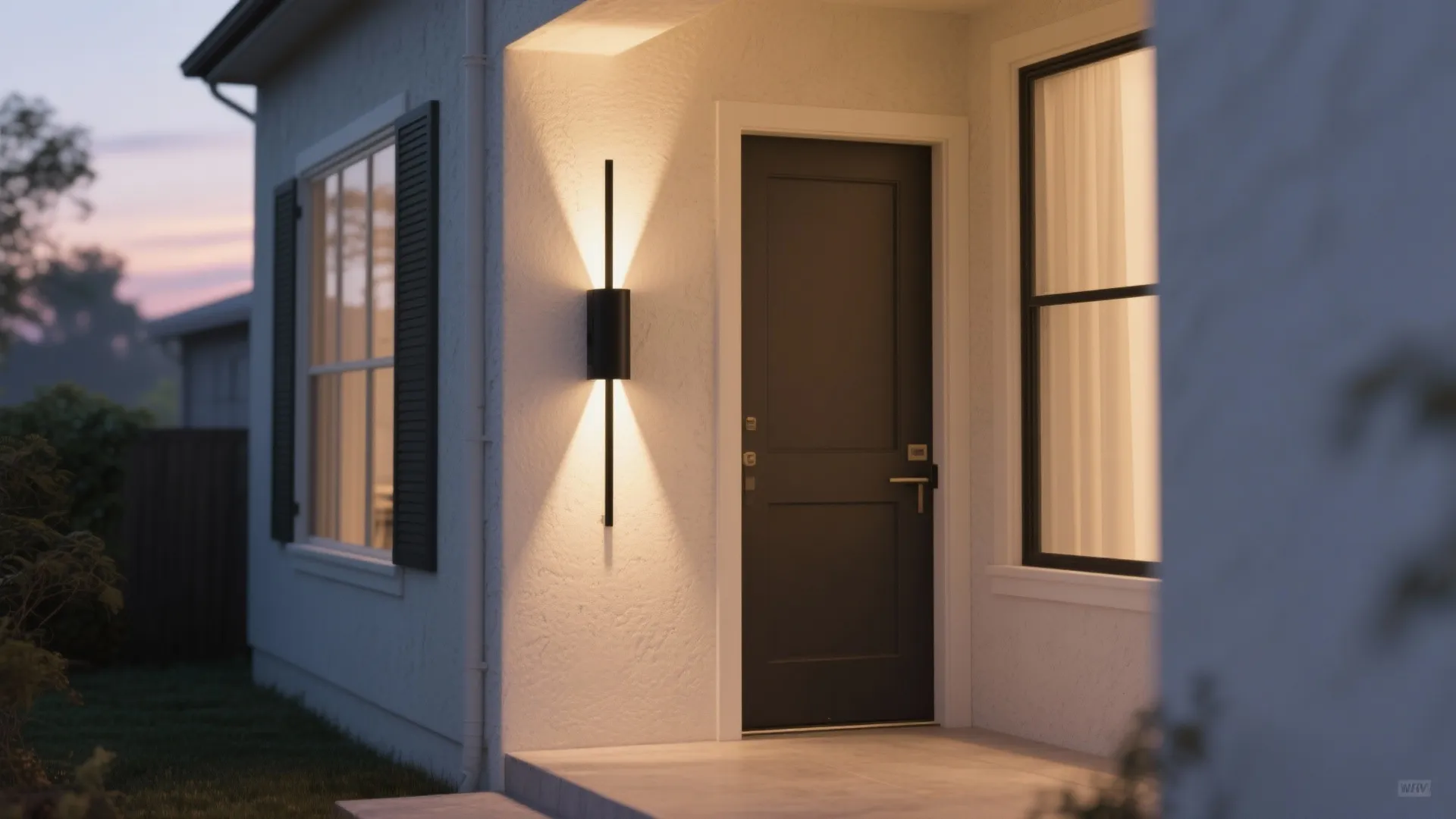 1. Slim Vertical Up-Down Sconces for Narrow Entrances