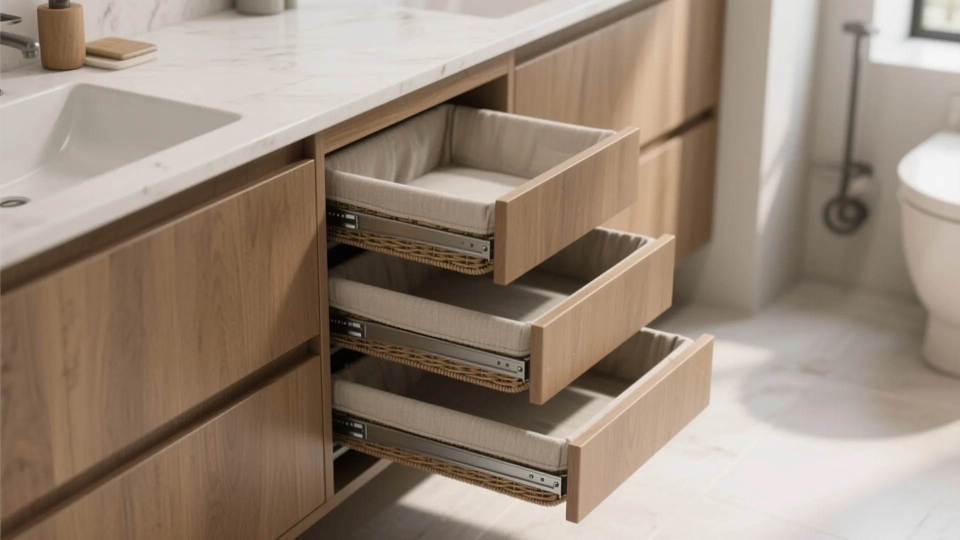1. Slim Vertical Pull-Out Stack