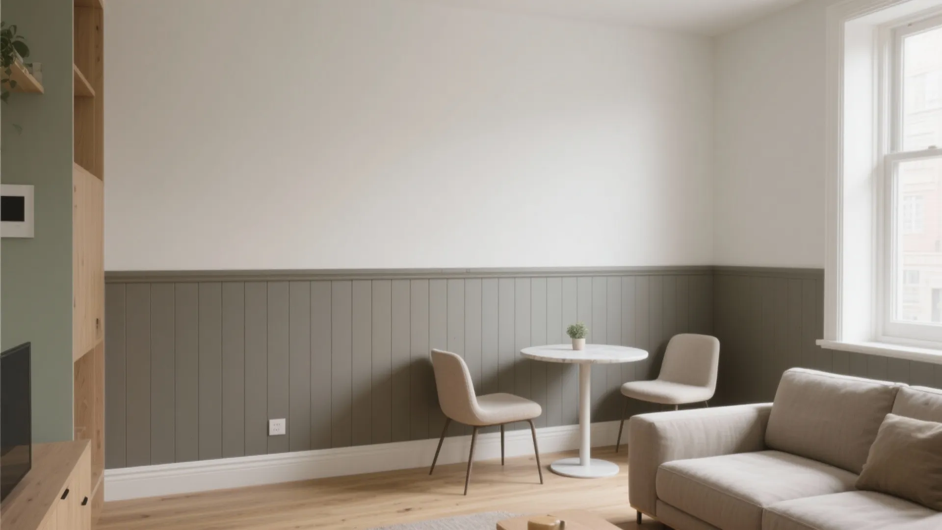 Slim Wainscoting for Micro-Apartments