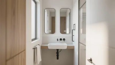 Modern Minimalist Bathroom Design with Natural Light