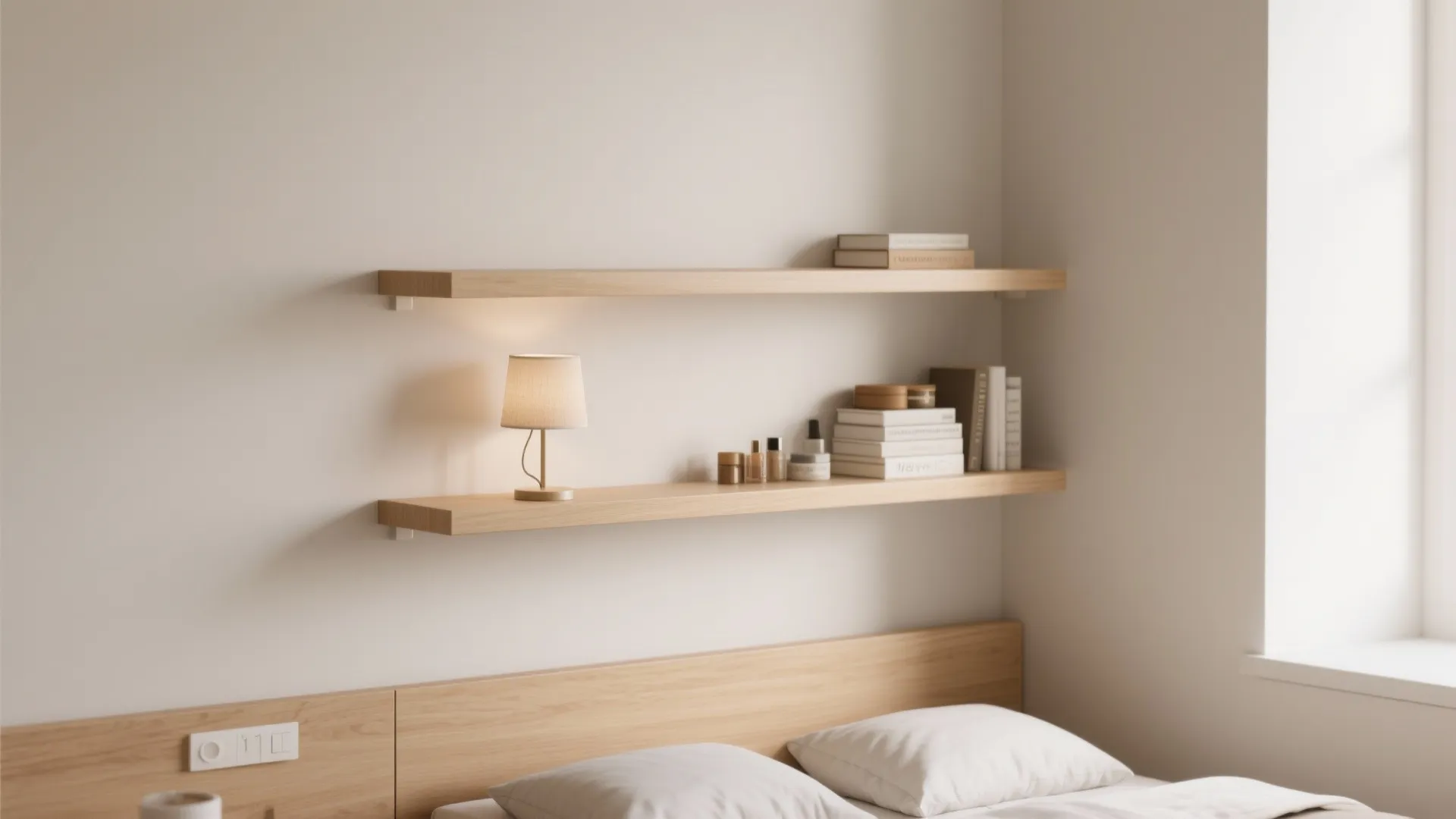 Slim Wall-Mounted Shelf