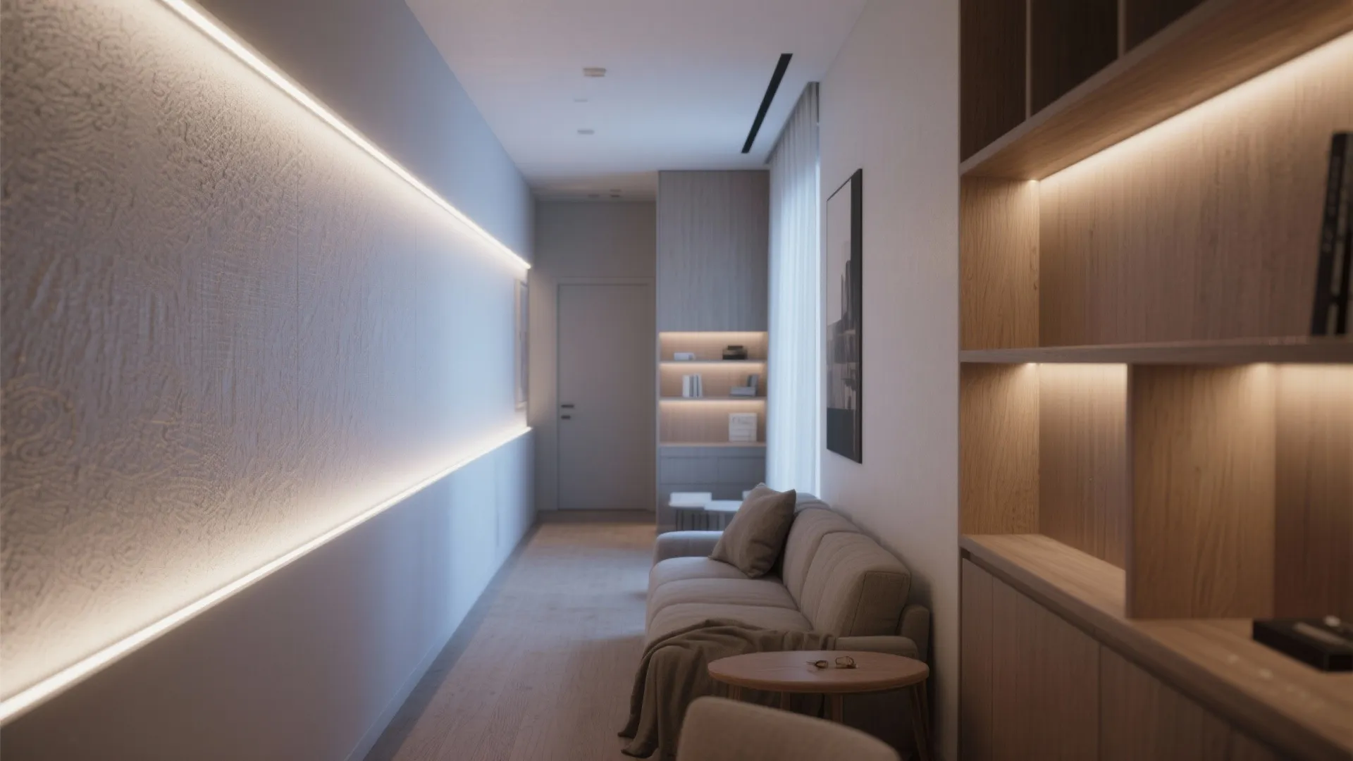 Slim Recessed LED + Wall-Wash Combo