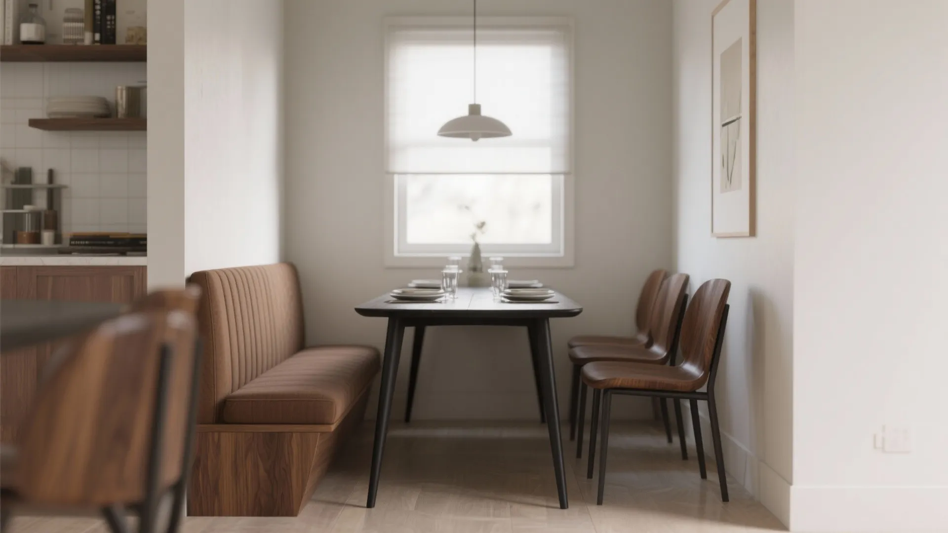 1. Keep it slim for narrow rooms