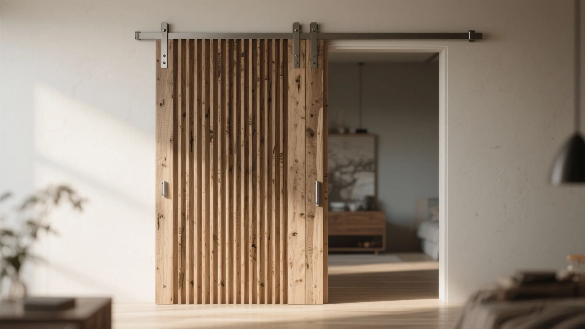 2. Slim Wood Slats with Magnetic Closures