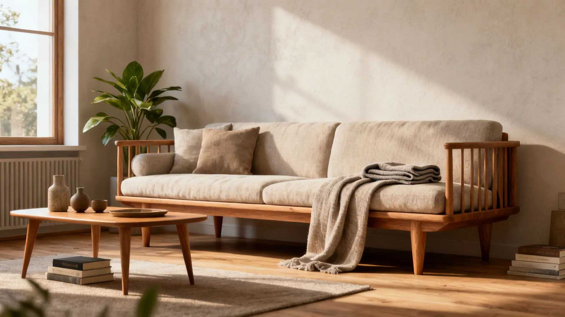 5 Wooden Sofa Set Ideas for Small Living Rooms