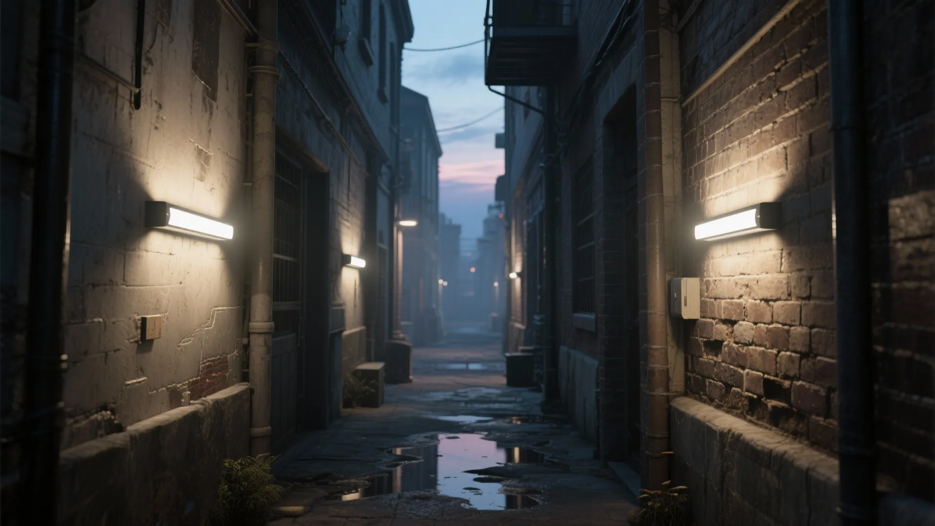 1. Slimline LED Wall Packs for Narrow Alleys