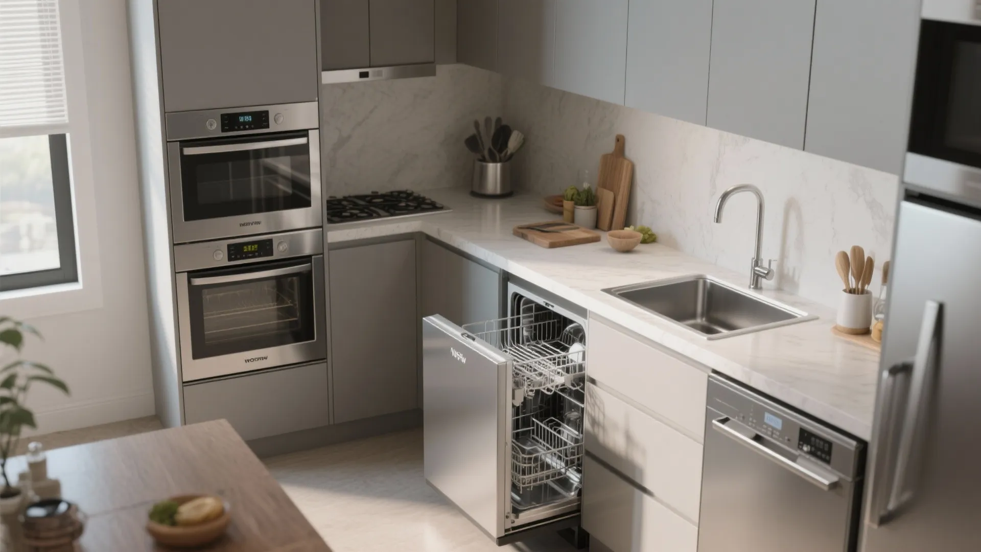 3. Slimline appliances and integrated fittings