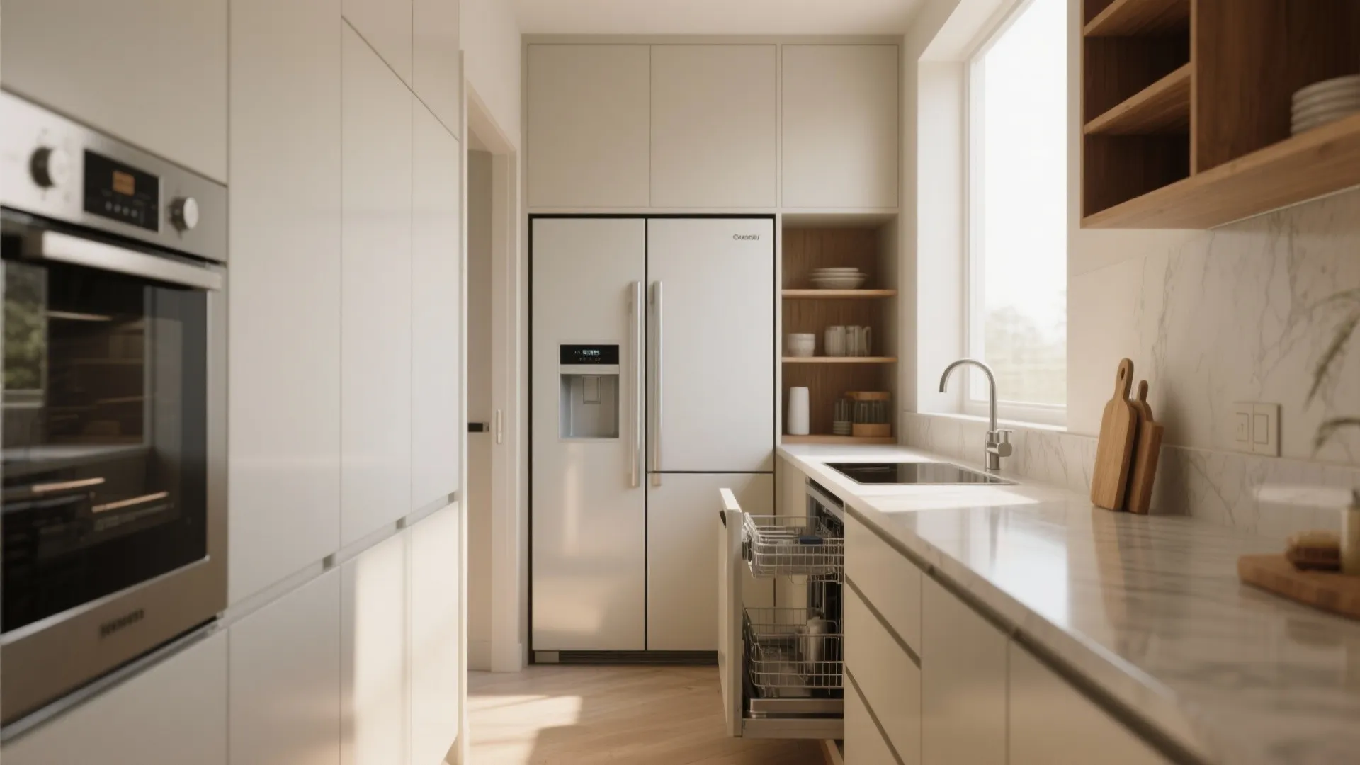 4. Slimline appliances and integrated storage