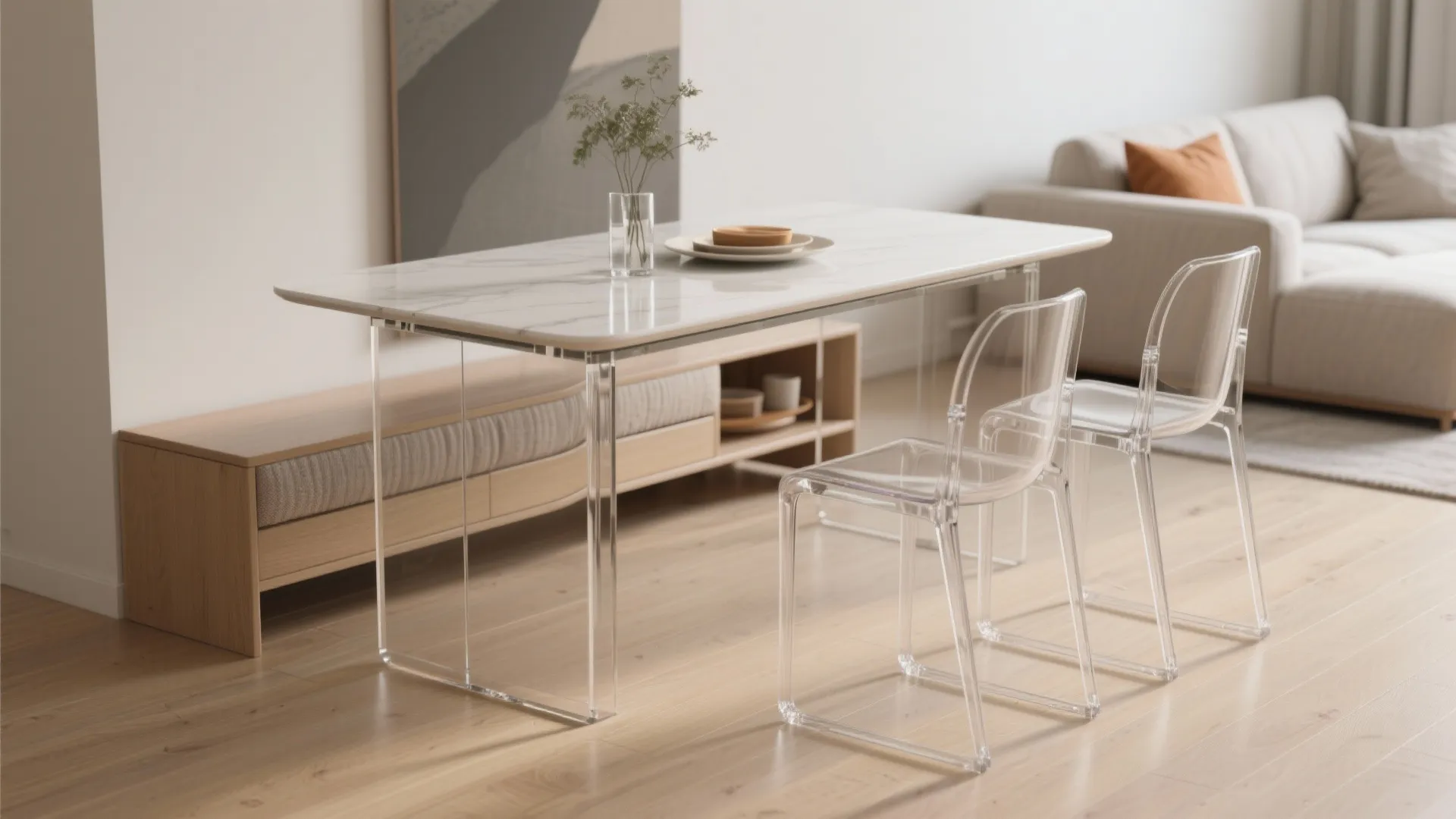 2. Choose a slimline dining set