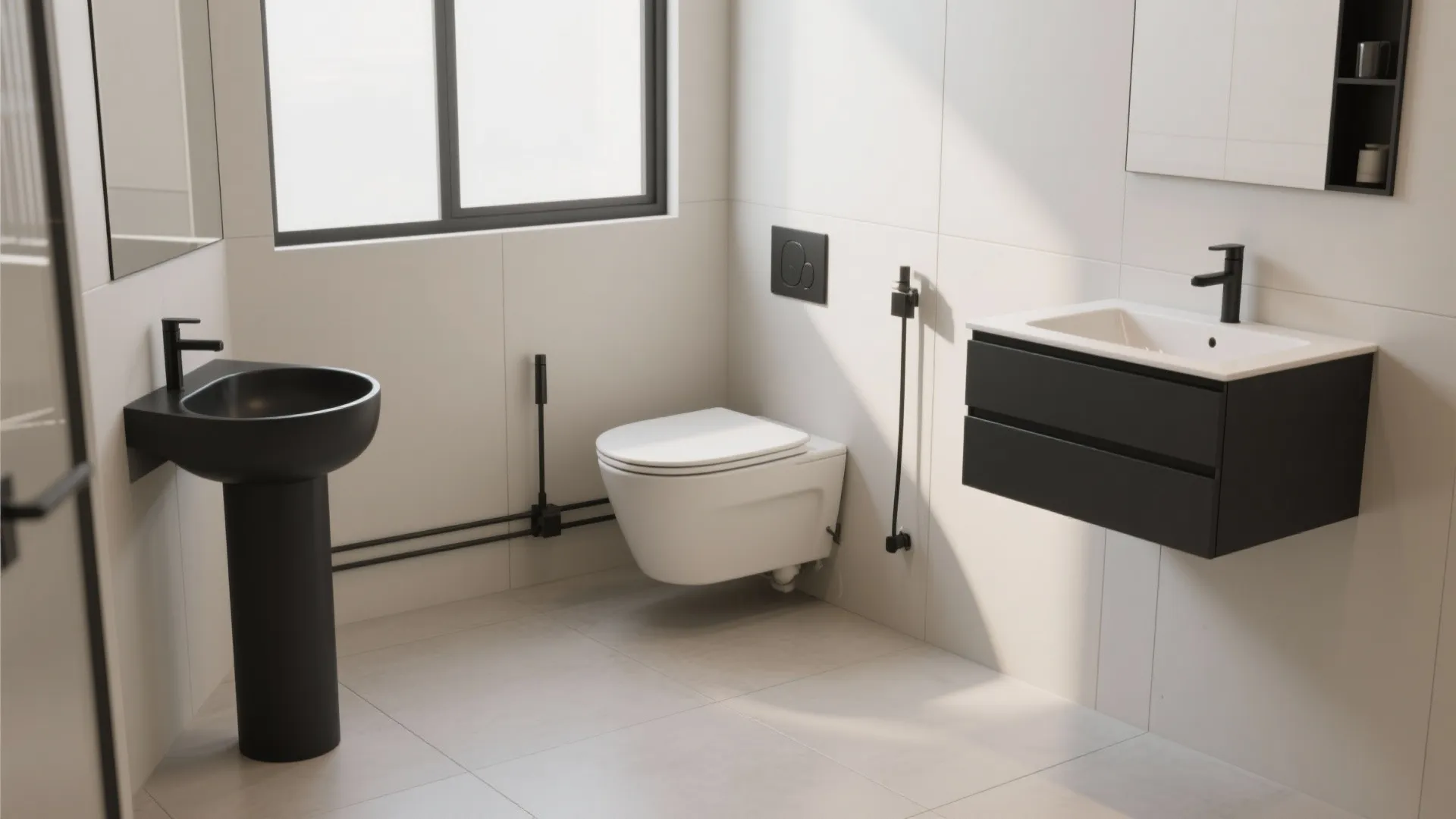 Idea 2: Choose slimline fixtures that still feel substantial