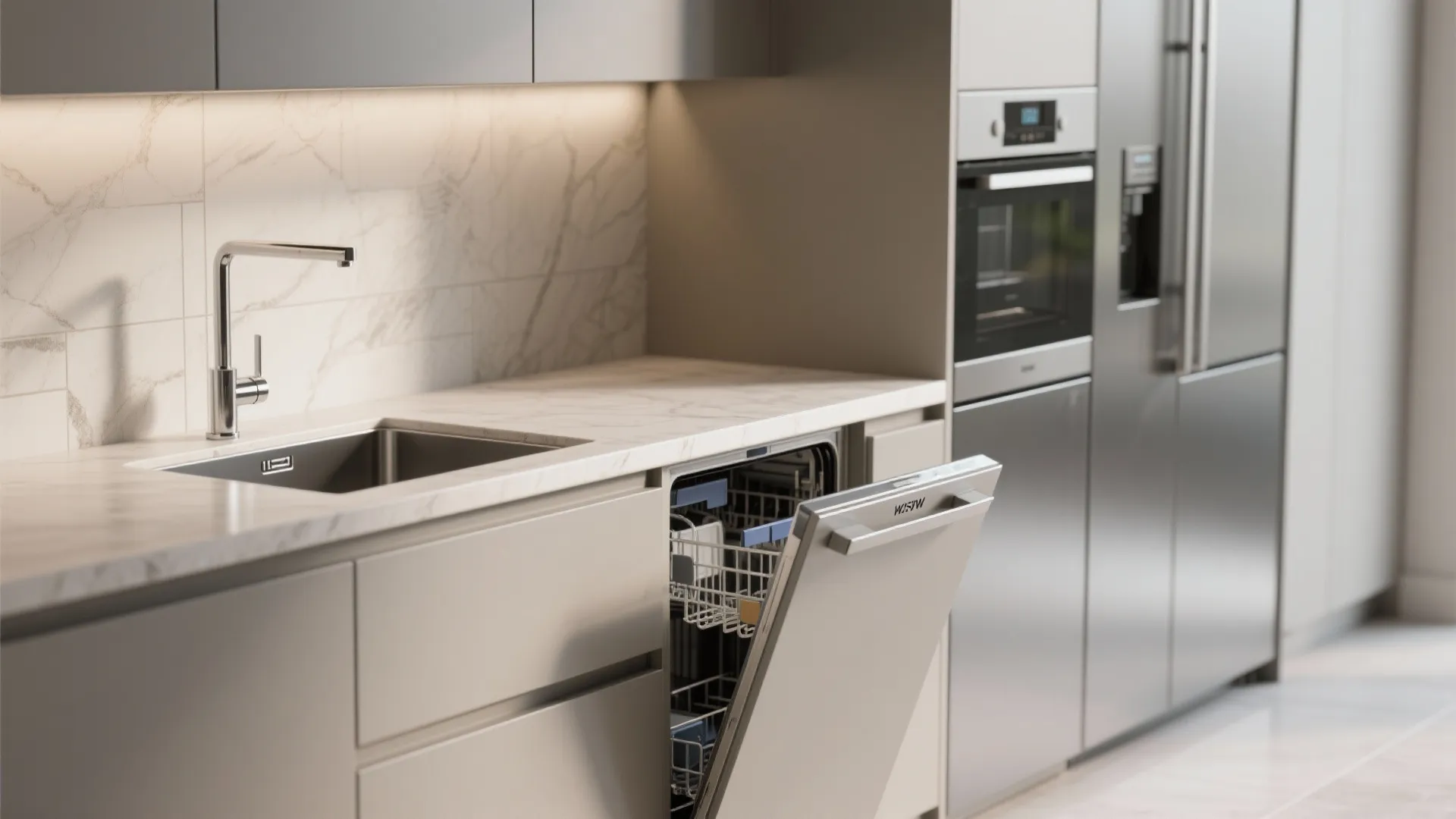 4. Slimline fixtures and integrated appliances