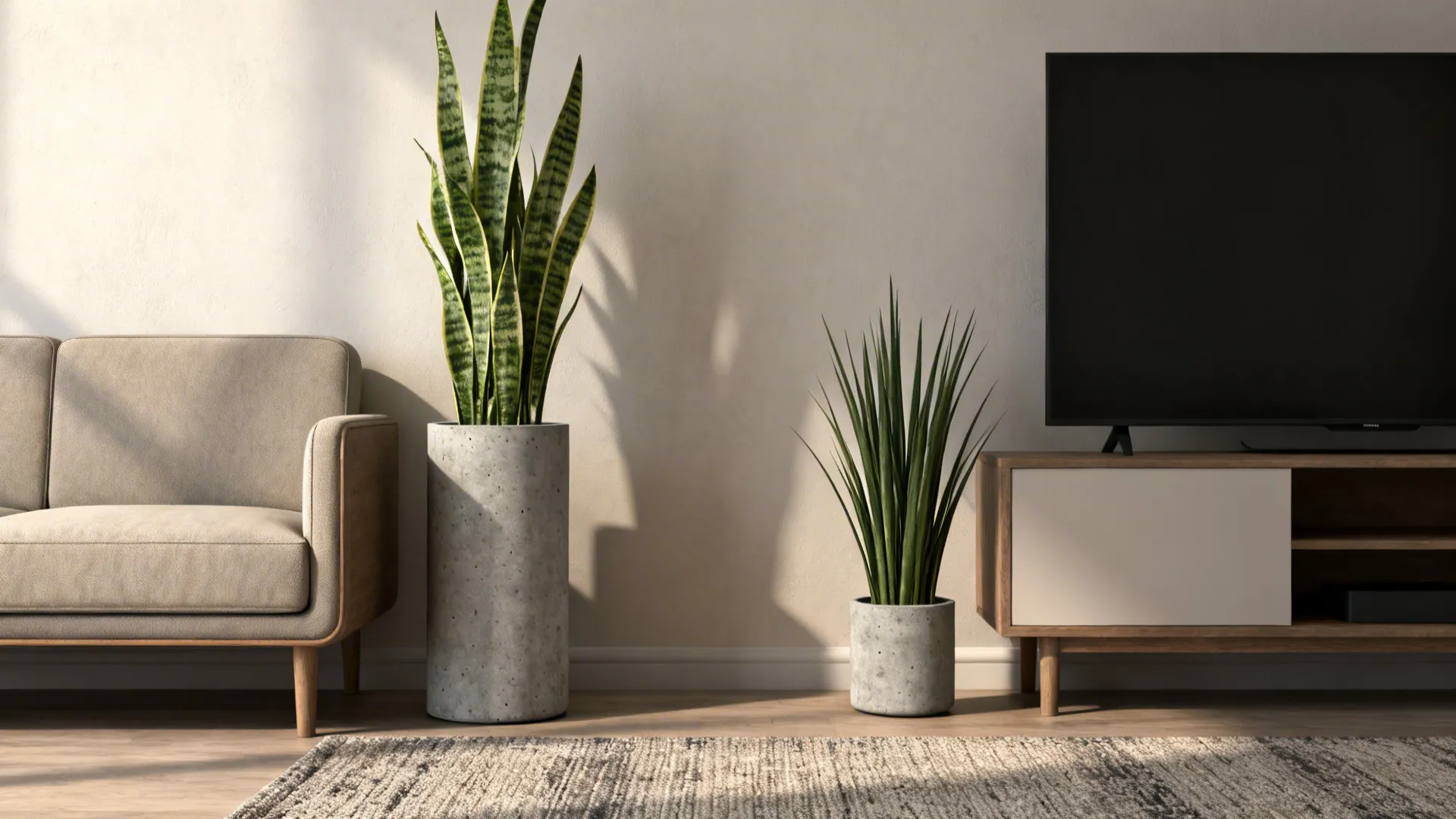 2. Slimline Floor Plants to Flank Seating