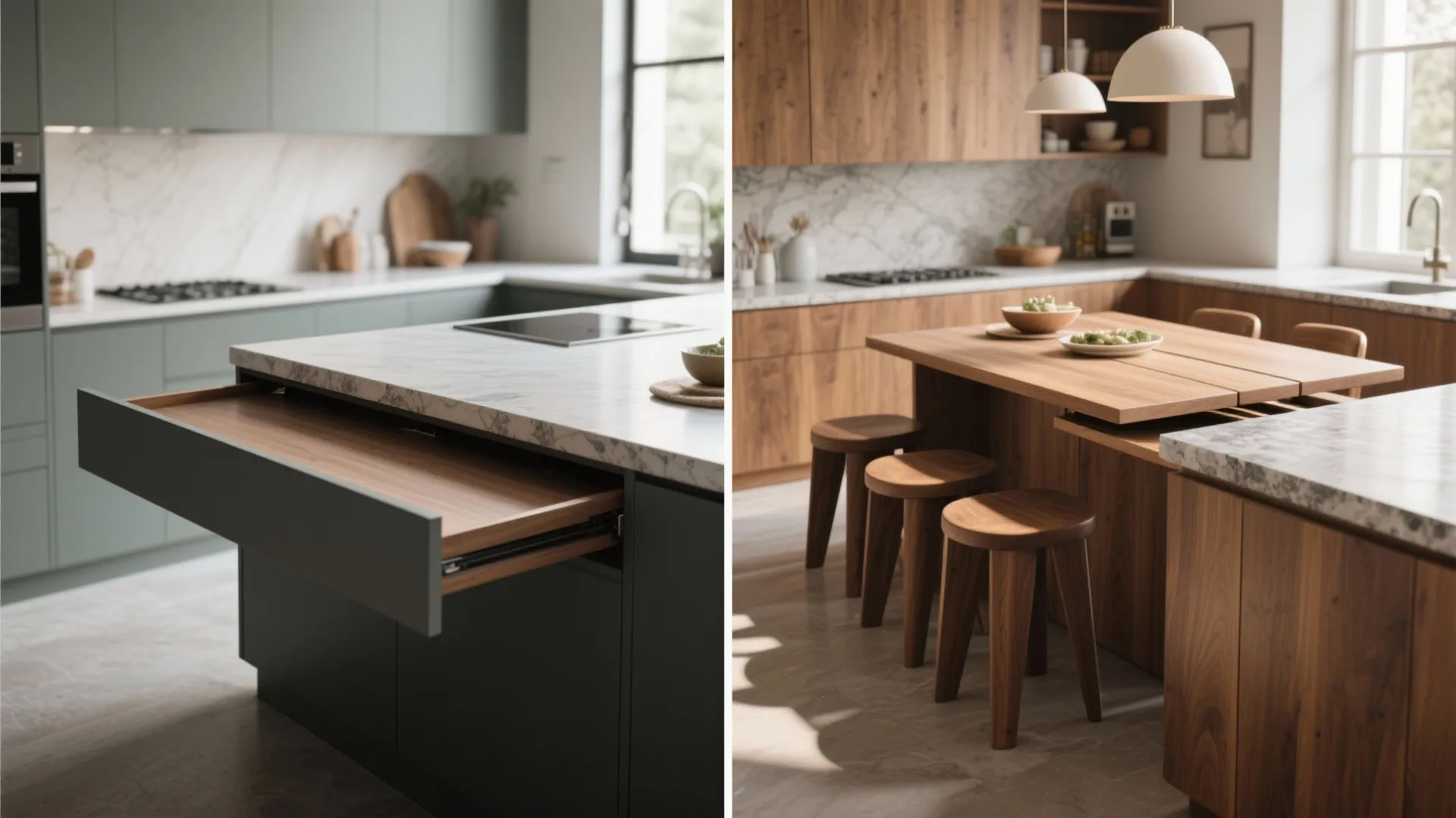 4. Slimline Drop-Leaf Islands & Bar Tables