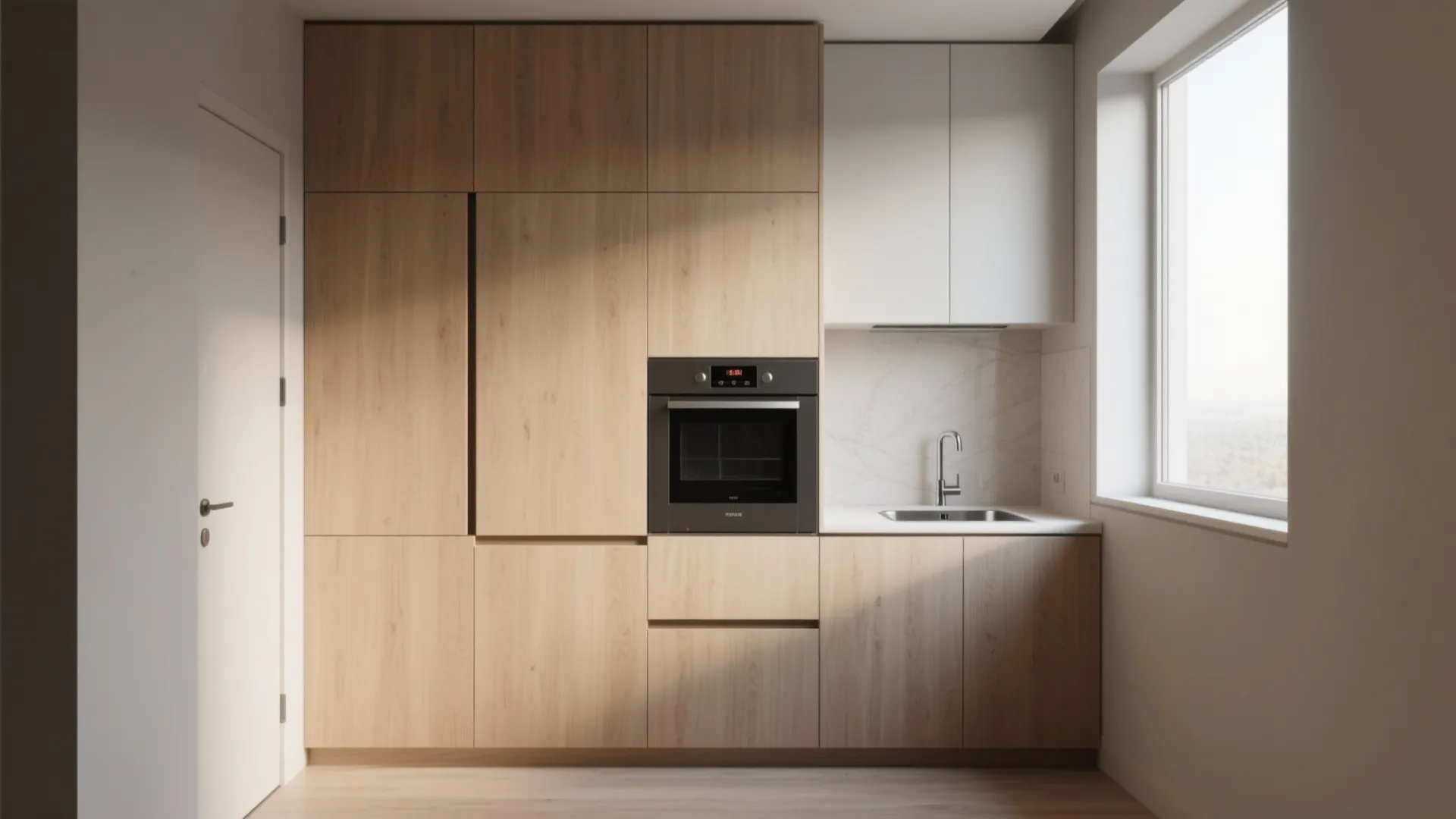 1. Slimline modular kitchenette