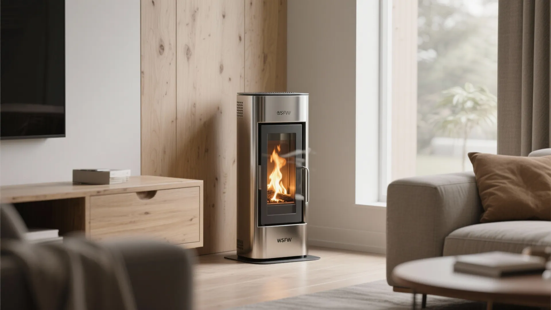1. Choose a slimline freestanding stove
