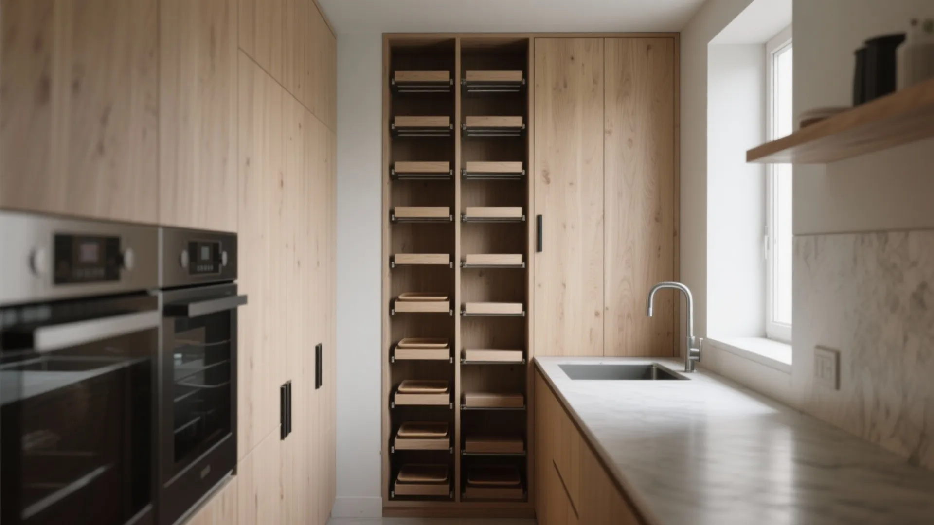 Slimline storage towers