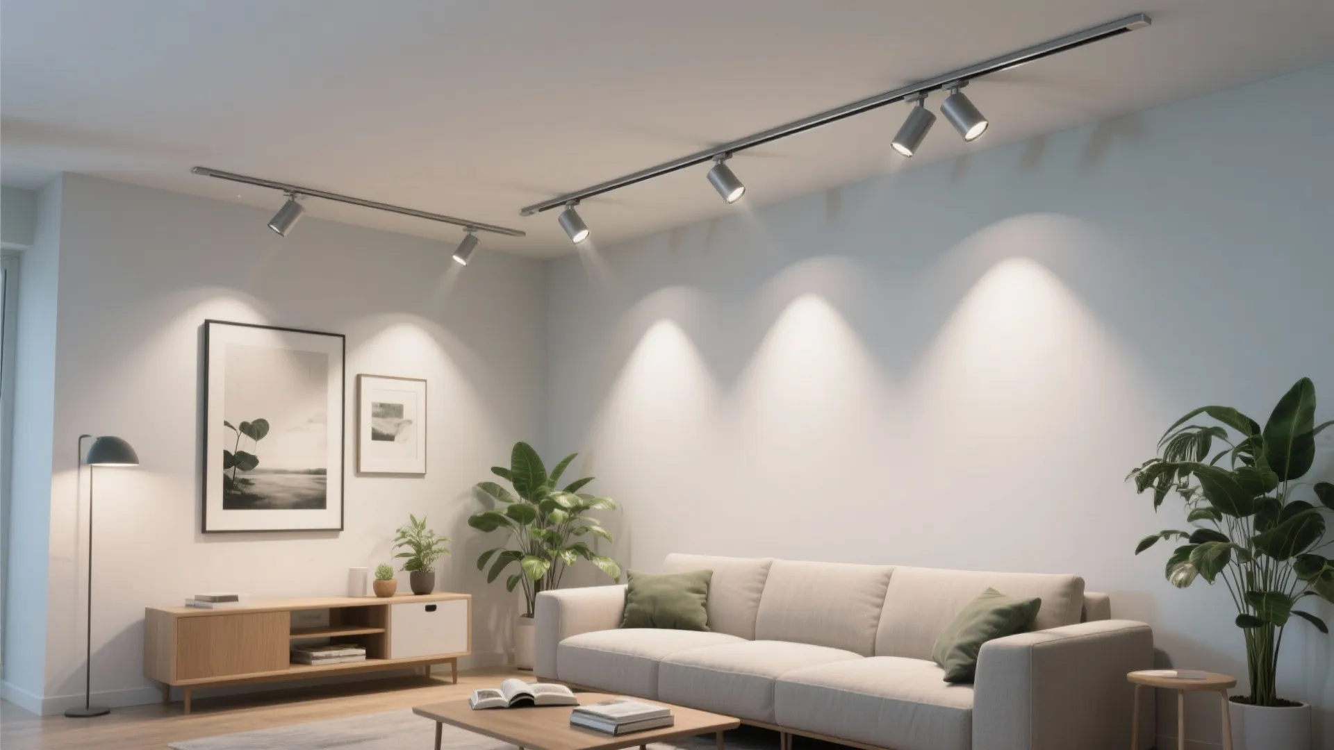 3) Slimline Track with Adjustable Spots