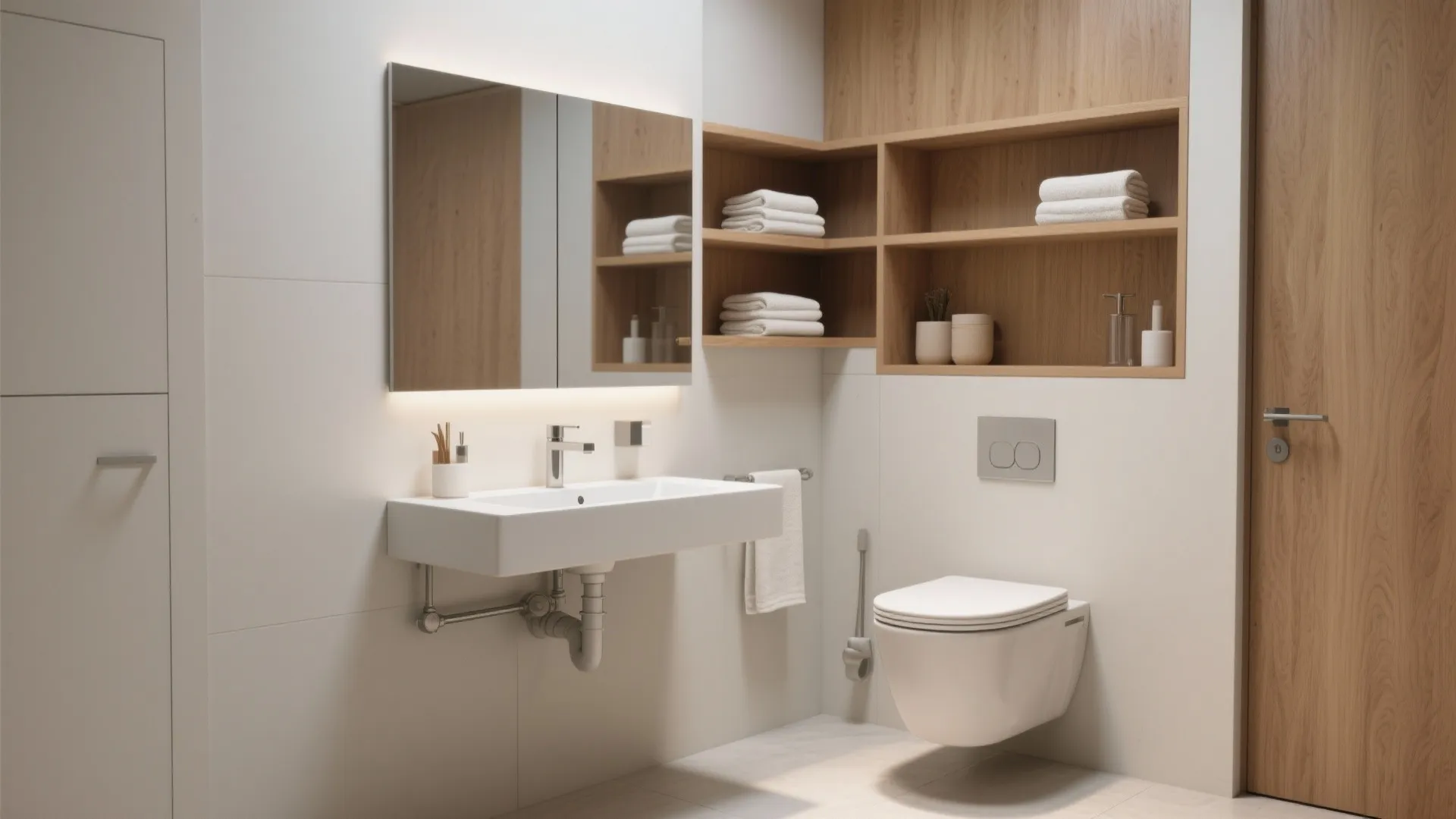 3. Slimline vanities and wall-hung fixtures