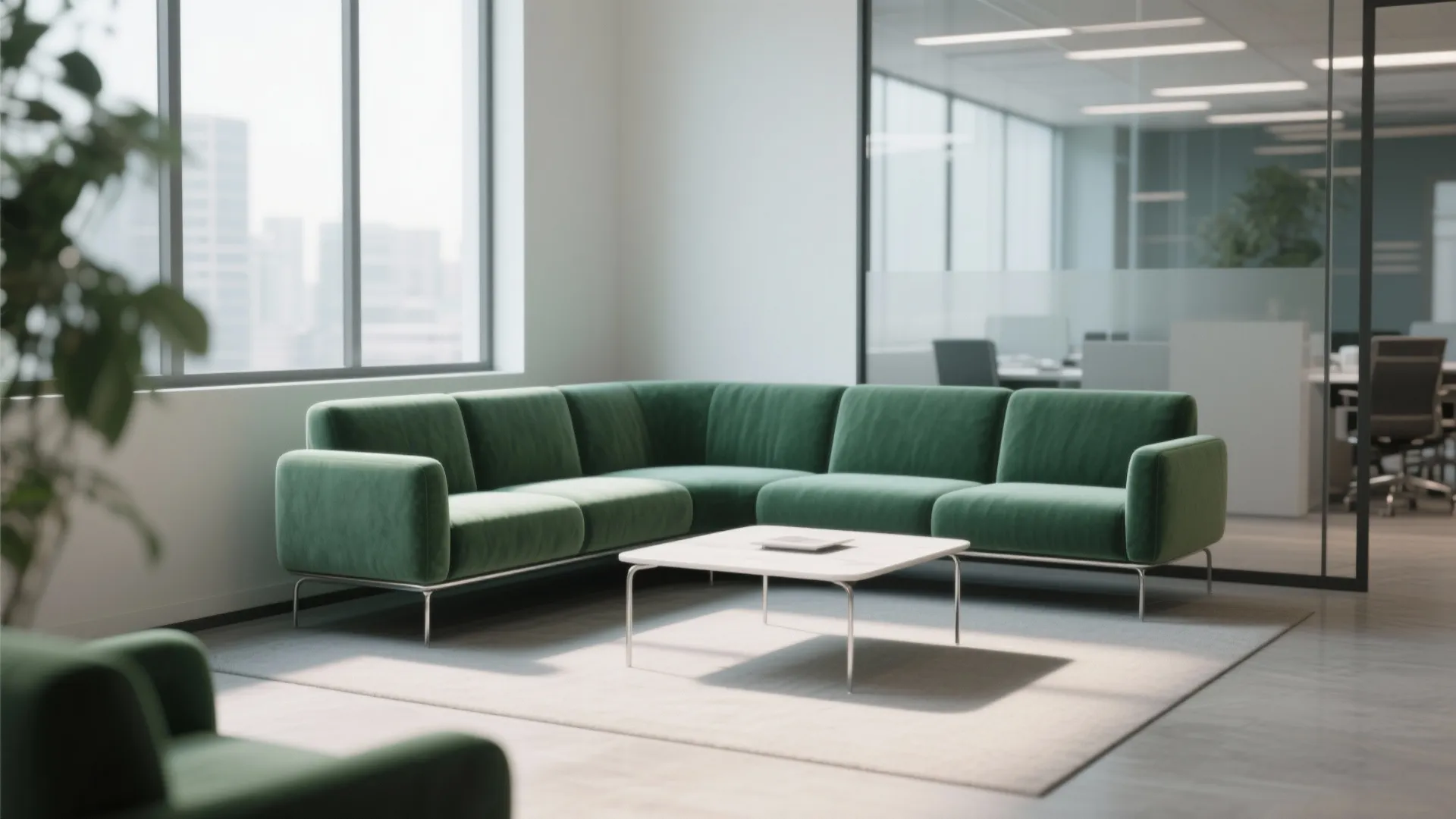 3. Slimline Velvet Sofa