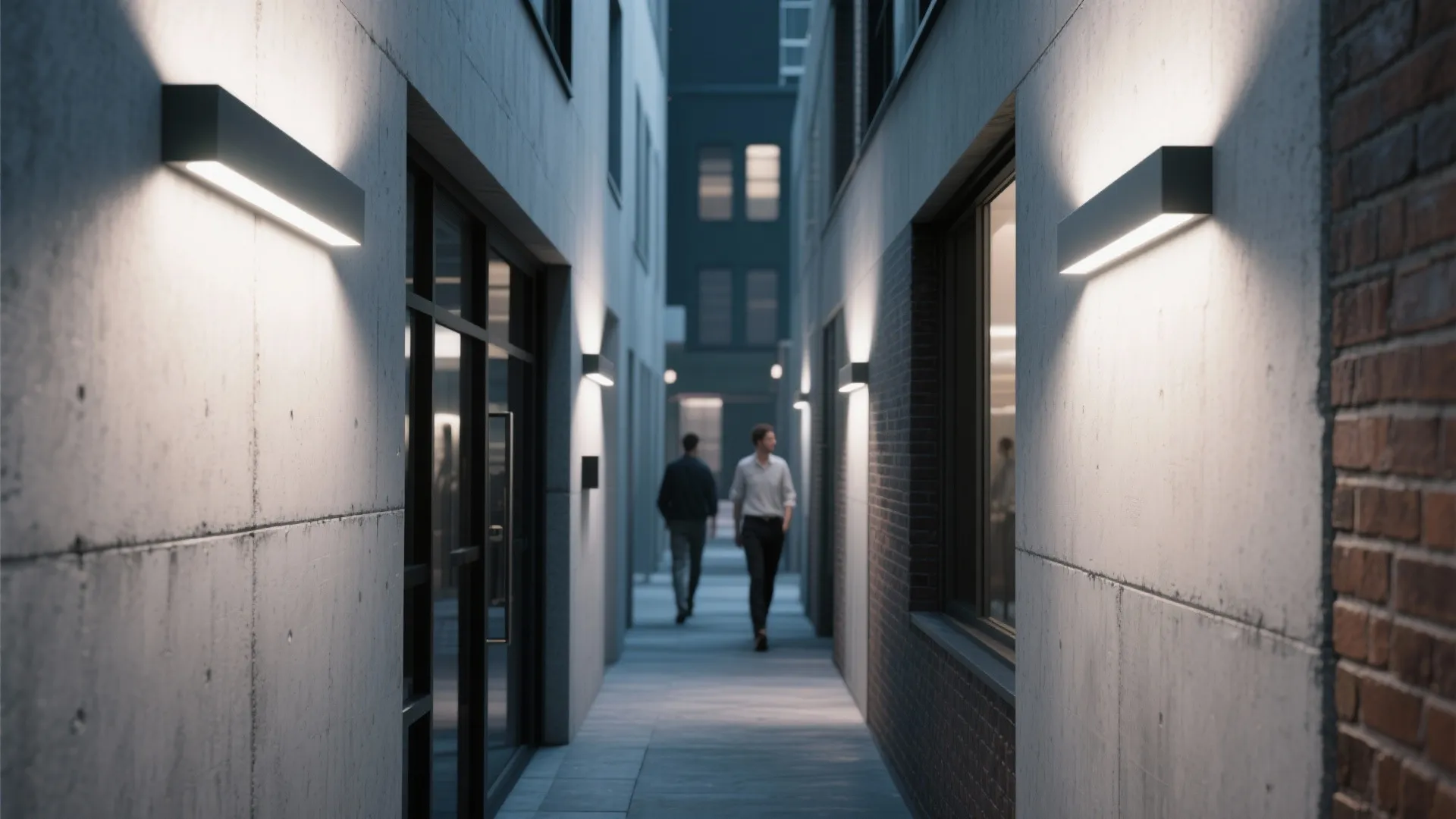 1. Slimline LED Wall Packs for Narrow Walkways