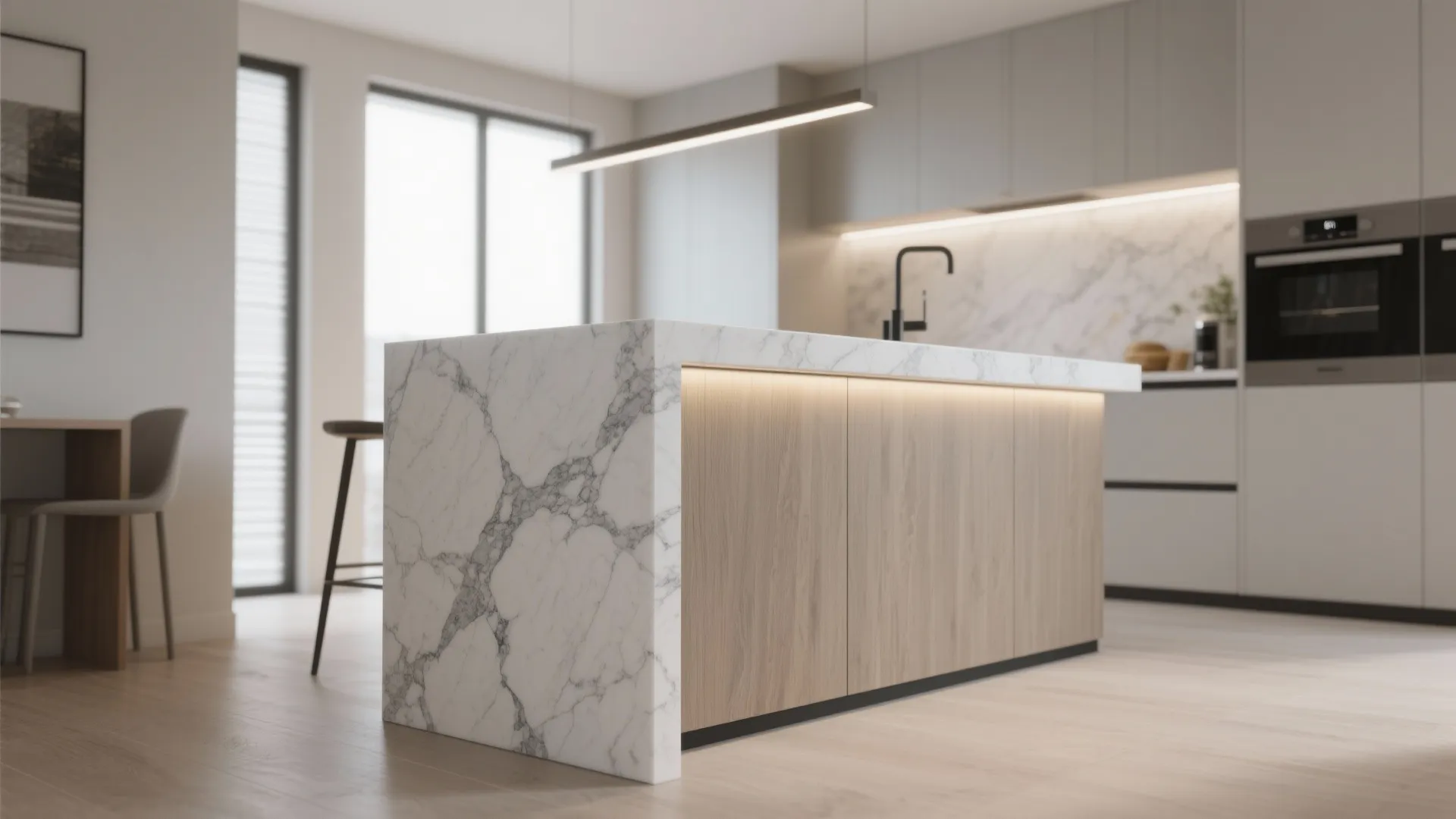 1. Slimline Waterfall Island