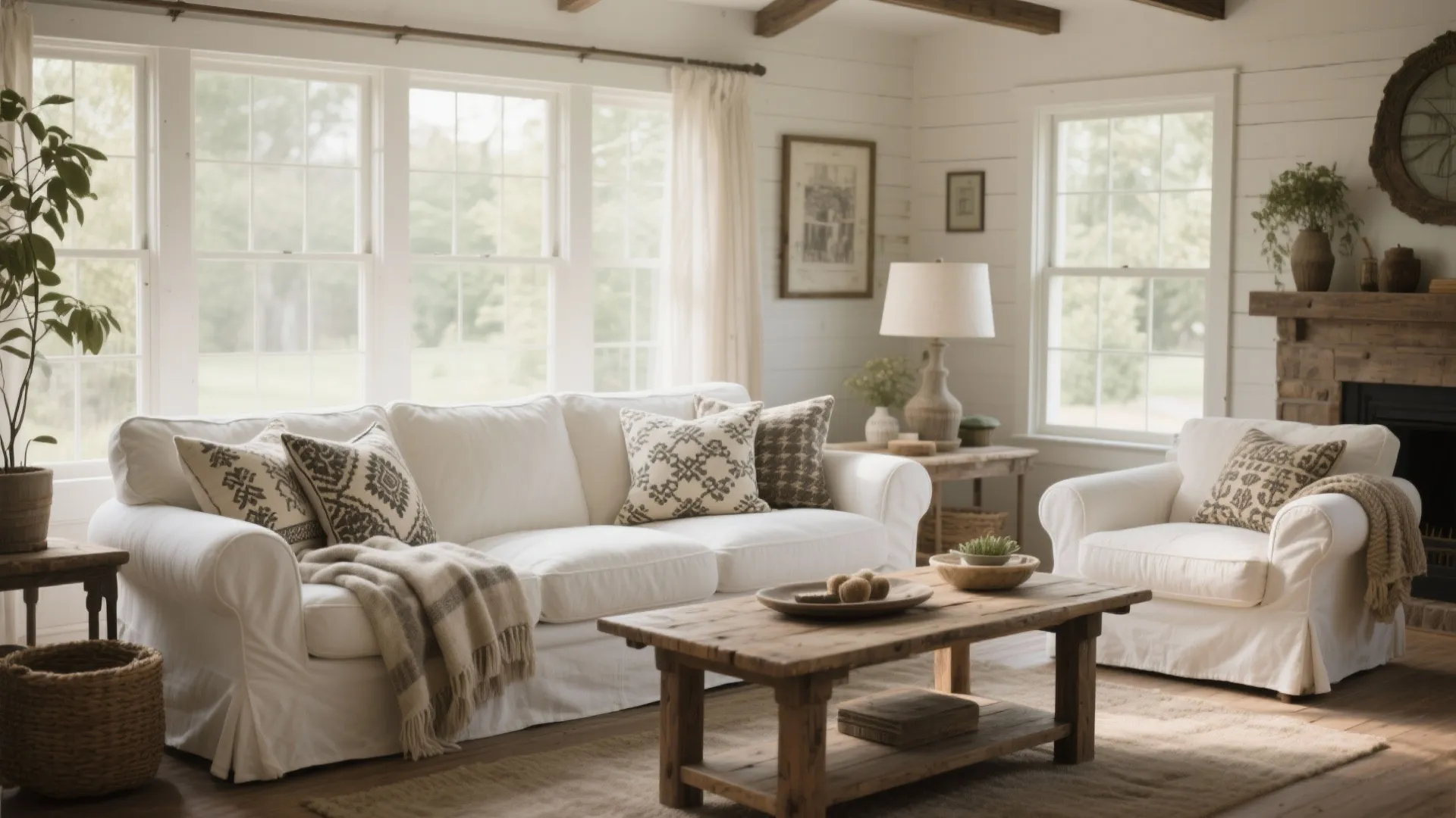 3. Slipcovered Sofas