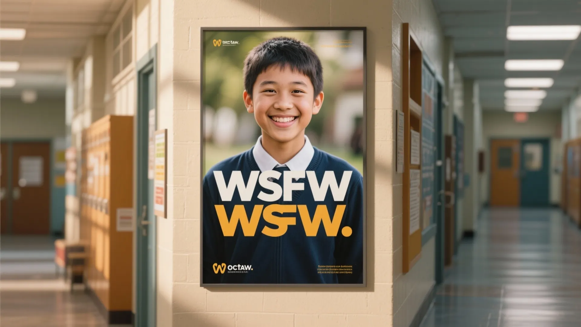 2. Slogan + Portrait Combo