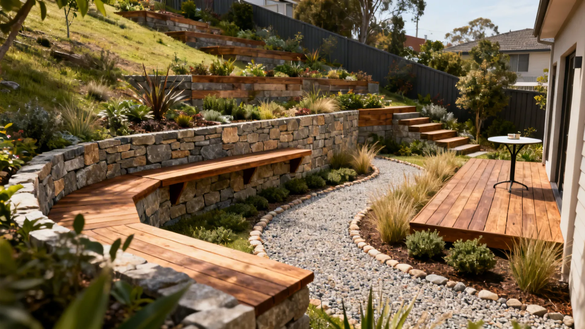 5 Small Sloped Backyard Ideas on a Budget